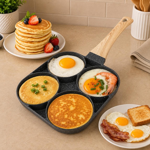 4 HOLE FRY PAN